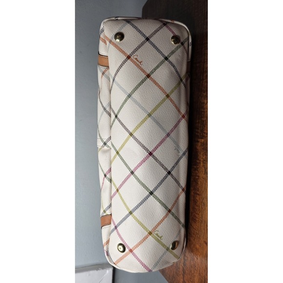 COACH Heritage Tattersall Signature Plaid Off-White Shoulder F23075 - Picture 10 of 15